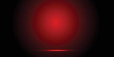 Abstract Red gradient background with dark edges for product display. vector