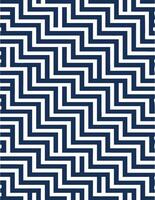 Abstract Navy And White Maze Pattern Seamless Decorative Design vector