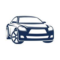 Sleek And Modern Sports Car Illustration Isolated On White Background vector