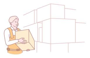 The role involves organizing inventory as a Professional Media Stocker within a business vector