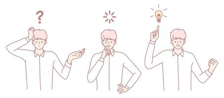 Illustration of the Creative Thinking Process to enhance analysis, art, and brainstorming vector