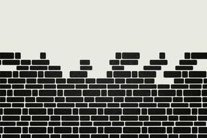 LaOutlined brick patterns arranged in four different configurations on a white background vector
