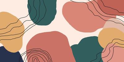 Abstract shapes cover template background vector