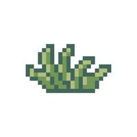pixel plant design nostalgic style vector