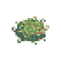 pixel environment plant retro theme vector