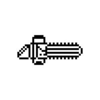 chainsaw outline retro vector