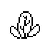 small tree sprite art retro vibes vector