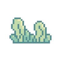 pixel leaf design vintage pixel look vector
