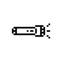 flashlight pixel art vector