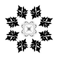 Mandala ornament for pattern design vector