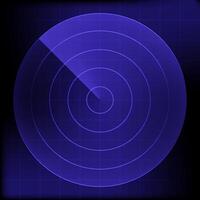 Digital realistic simple radar screen abstract Technology concept vector