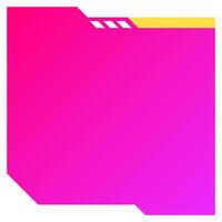 A pink and yellow folder with a white background vector