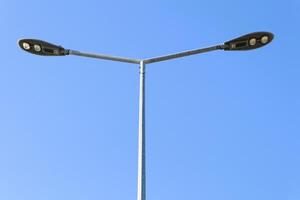 Modern Street Light Design with Dual Head for effective illumination and aesthetics photo
