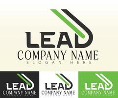 A minimalist design with the initials LEAD. vector