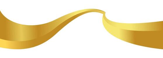 gold wave curve shape, golden wave corner shape for element, stripes ribbon golden graphic, striped gold vector
