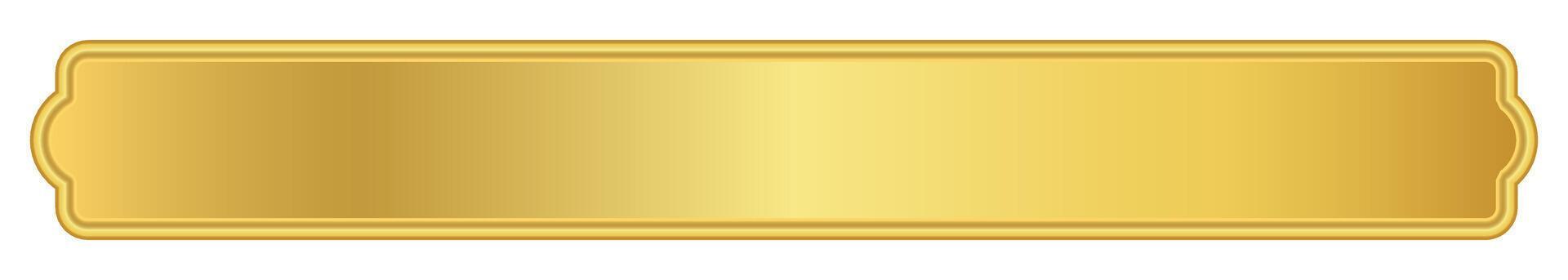 gold label banner, luxury golden frame, gold name plate
