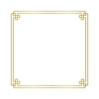 gold certificate frame template, chinese frame square line, antique china border golden frame, chinese new year frame outline vector