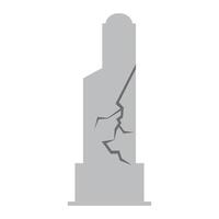 cracked building, fissure crack, earthquake effect, structure fracture texture vector