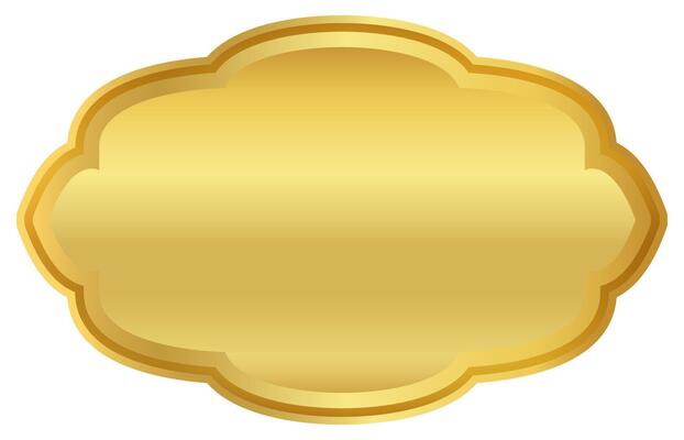 golden label frame, sticker tag gold frame, label of a price, badge gold for name card