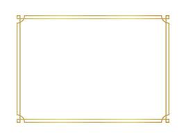 chinese frame rectangle line, certificate frame, gold antique china border gold frame, chinese new year frame template vector