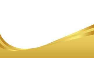 gold wave gradient for banner, golden wavy shape, gold wave curve on white background, golden wave corner shape for banner, stripes ribbon golden graphic vector