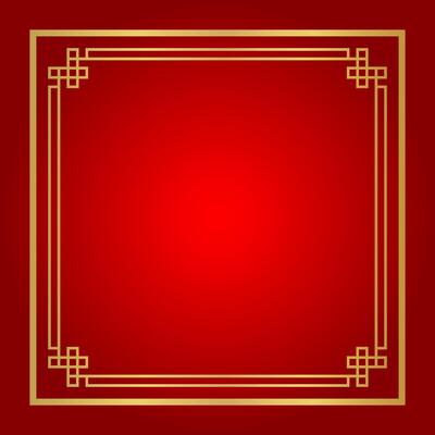 chinese certificate frame, red background, certificate line frame, antique china border gold frame, chinese new year frame outline