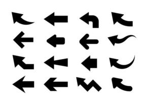 arrow icon set, arrow sign and symbol, arrow for direction button vector