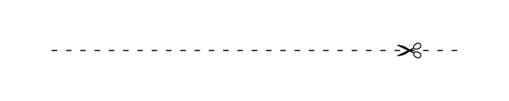 scissors on dashed line, dash line with scissors, dot outline and scissors vector