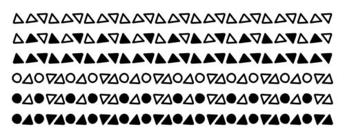 border line, stripe line doodle cute, divider art line horizontal for decorative frame, scribble border line vector