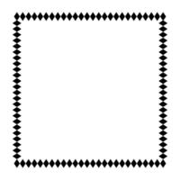 square frame blank, border frame graphic simple, square frame, art line frame vector