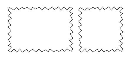 Frame Doodle Line, Picture Frame, Outline Border Frame, Blank Scribble Frame vector
