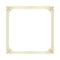 gold certificate frame template, chinese frame square line, antique china border golden frame, chinese new year frame line vector