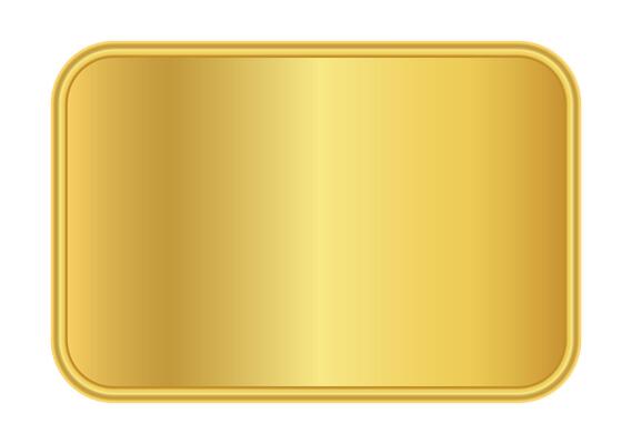 gold label banner, luxury gold frame, gold name plate