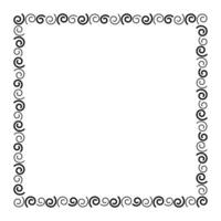 square frame border, empty frame graphic simple, square frame, art line frame vector