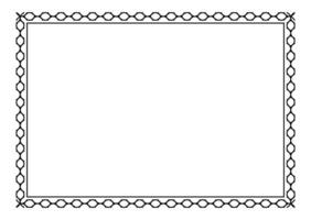 rectangle a4 frame, border frame simple, art line frame vector