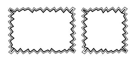 Frame Doodle Line, Picture Frame, Outline Border Frame, Scribble Frame vector