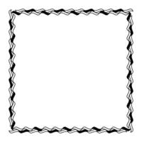 square frame art line for template, border frame graphic simple, square frame, art line frame vector