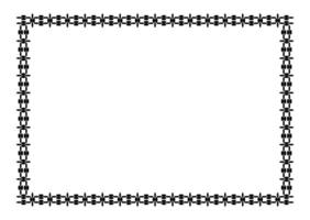 rectangle blank frame, border frame graphic simple, art line frame vector