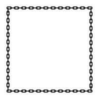 square chain frame, border frame graphic simple, square frame, art line frame vector