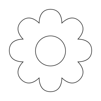 flower simple line, line floral icon, flower outline shape, flora art stroke