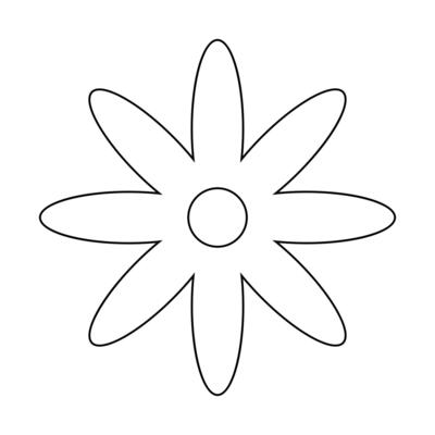 flower simple line, line floral icons, flowers outline shape, flora art stroke