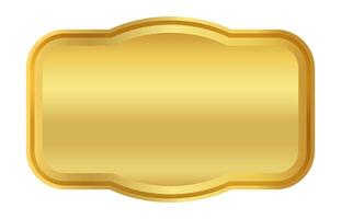 gold label frame, sticker tag gold frame, label of a price, badge gold for name card vector