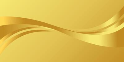 golden gradient for banner ad, golden wavy shape, gold wave curve on white background, golden wave corner shape for banner, stripes ribbon golden graphic, striped gold gradient luxury vector
