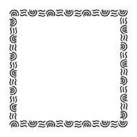 square frame art line for template, border frame graphics simple, square frame, art line frame vector