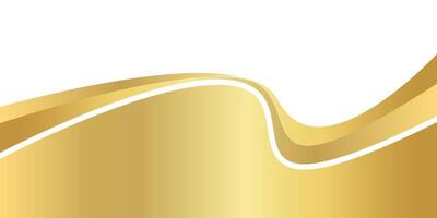 gold gradient for banner, golden wavy shape, gold wave curve on white background, golden wave corner shape for banner, stripes ribbon golden graphic, striped golden gradient luxury vector