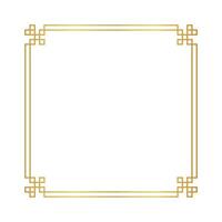 certificate frame, chinese frame square line, antique china border gold frame, chinese new year frame outline vector
