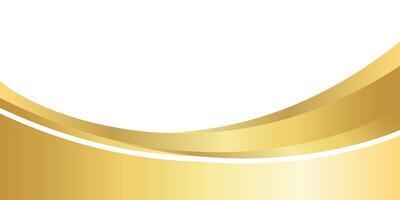 gold gradient for ad banner, gold wavy shape, gold wave curve on white background, golden wave corner shape for banner, stripes ribbon golden graphic, striped gold gradient luxury vector