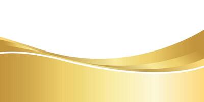 gold gradient for banner background , golden wavy shape, gold wave curve on white background, golden wave corner shape for banner, stripes ribbon golden graphic, striped gold gradient luxury vector