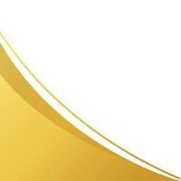 golden wave shape for corner border certificate frame, gold wave curve for banner decoration, gold wave corner shape for element vector