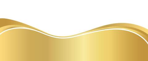 gold gradient for banner ad, golden wavy shape, gold wave curve on white background, golden wave corner shape for banner, stripes ribbon gold graphic, striped gold gradient luxury vector